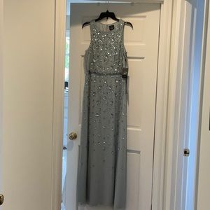 Size 10, sage/eucalyptus green long Adrianna Pappell dress. Never worn